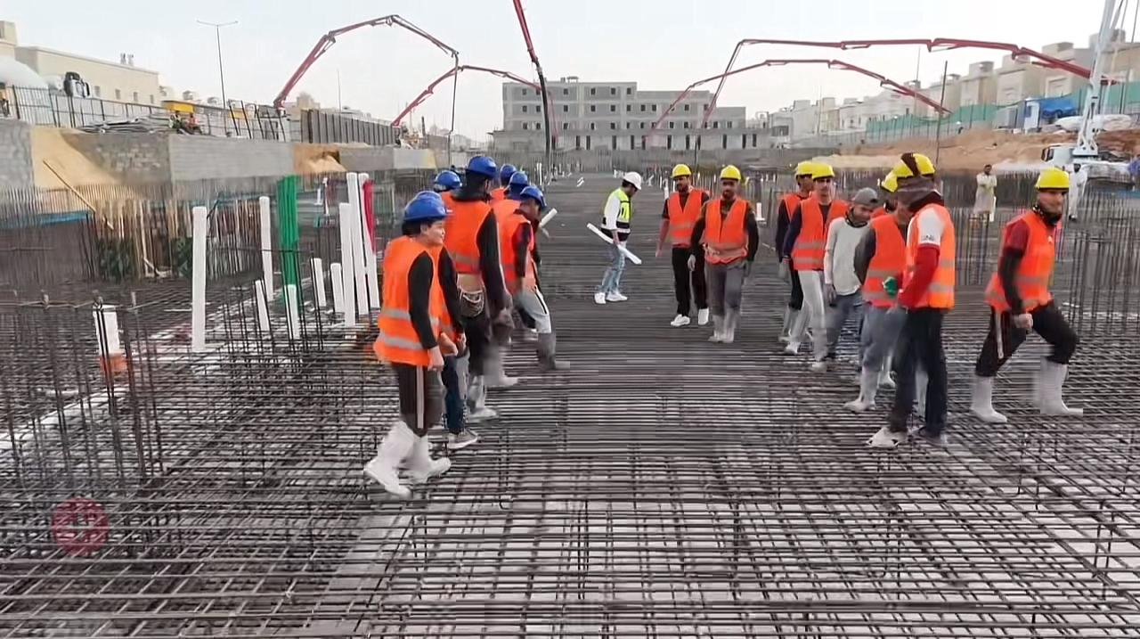 تجهيز حديد التسليح قبل الصبّ